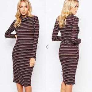 SOLD-Boohoo striped midi dress US4 bought from ASOS